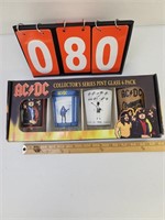 AC DC Collector's Pint Glasses 4 pack New In Box