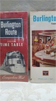 Burlington Route Time Tables