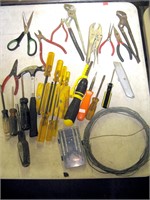 Assorted Hand Tools Pliers, Screwdrivers, Etc