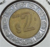 Bi-metal foreign coin