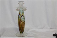 An Art Glass Candlestick