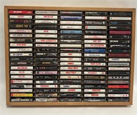Vintage Rock classics cassette tapes collection.