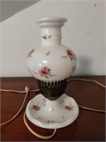 Floral Pattern Glass Lamp