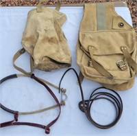 Canvas Saddle Bags, Nose Feed Bag, Tie Down, etc