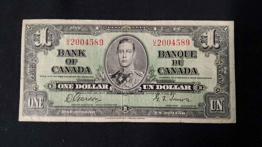 1937 $1 Bill