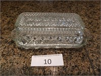 Anchor Hocking Glass Covered Butter Dish