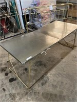 Vintage Metal Folding Table