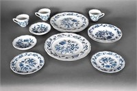 Vintage Blue Danube Diningware, Tea Cups/Saucers
