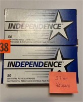 Independence 45 Auto, 37rds