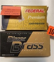 Federal and Blazer Brass, 9mm Luger, 50rds