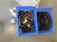 2 Small Totes Full of Wiring/Lighting/Misc