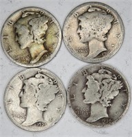1935-16-25(better)-30 Mercury Dimes
