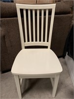 Traditional American Slat Back Side Chair, White