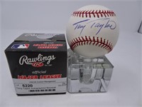 Terry Taylor Autographed Baseball