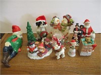 Group of Christmas Figurines