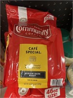 Community coffee med dark roast ground 46oz