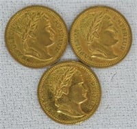 Emperor Napolean Coins; 3 Pcs.