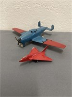 Vintage Wyandotte Airplane & Tootsie Toy Jet