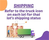 REFER TO EACH LOT FOR SHIPPING STATUS