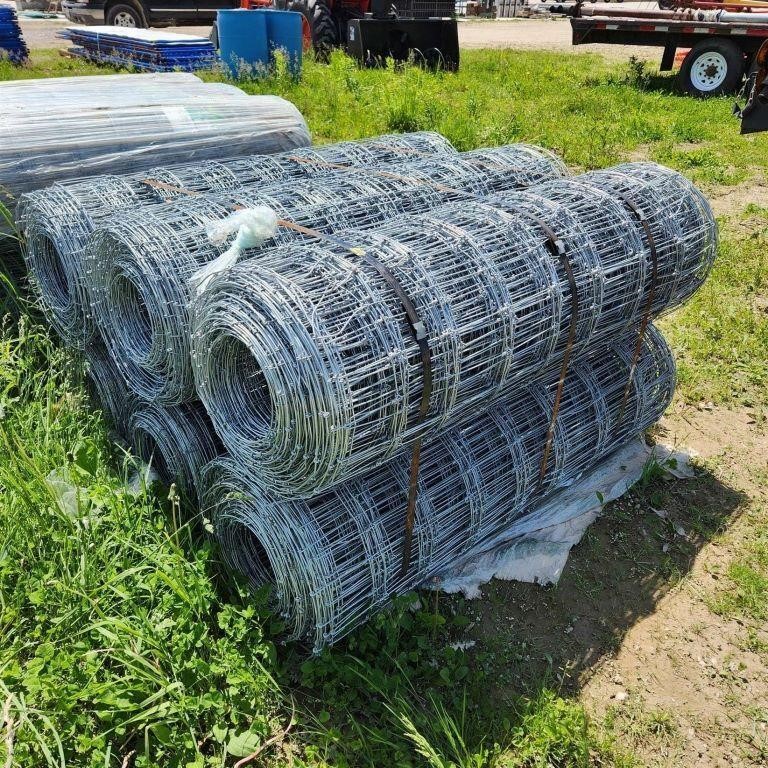 6 Unused Rolls of 6"× 7" Page wire 49"× 330'/ r