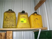 3 DIESEL FUEL CANS