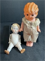 Dealer Box Lot Bisque German Doll & Flapper