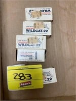 5 BOXES OF WILDCAT LONG RIFLE 22s BULLETS