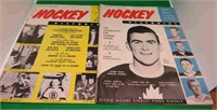Hockey pictorial Magazine 1956 Jan Nov HOWE Baun +