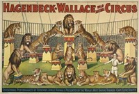 HAGENBECK-WALLACE CIRCUS POSTER - CLYDE BEATTY