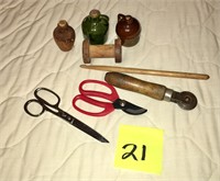 Sewing Lot with Scissors