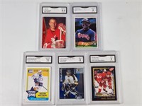 5) GMA GRADED SPORTS CARDS