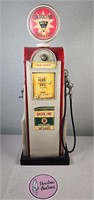 Metal Fire-Chief Gas Pump Piggy Bank