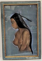 "Kahani" Framed Original Pastel