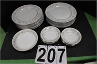 English Garden Fine China Plates & Saucers