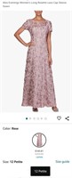 Women's Size 12 Petite Rosette Lace Gown, Long,