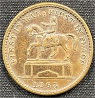 1863 - CW Token First in war, first in peace union