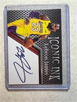 LEBRON JAMES ICONIC INK PRINTED AUTO