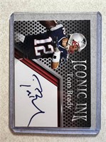 TOM BRADY ICONIC INK PRINTED AUTO