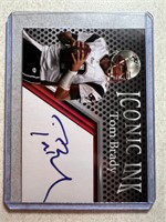 TOM BRADY ICONIC INK PRINTED AUTO