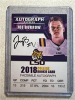 JOE BURROW AUTOGRAPH EXPRESS PRINTED AUTO