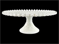Fenton Silver Crest Spanish Lace Cake Stand