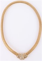 DIOR GOLD-TONED LADIES CHOKER NECKLACE