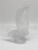 Lalique French Crystal Rooster.