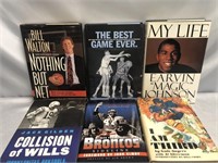 6- REALLY GOOD HARDCOVER SPORTS BOOKS