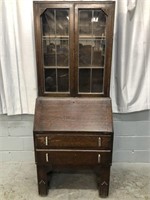 1PC ANTIQUE LEADED GLASS SECRETARY