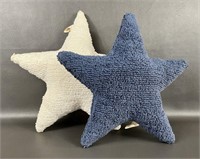 Two Lorena Canals Star Throw Pillows