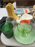 LOT OF MISC GLASSWARE / VASELINT MORE NOTE*