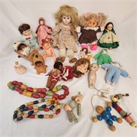 Vintage Doll & Toy Lot Bisque Madame Alexander Etc
