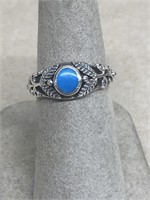 Silver 925 ring With blue stone