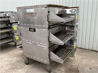 Middleby Marshall gas triple stack conveyor oven